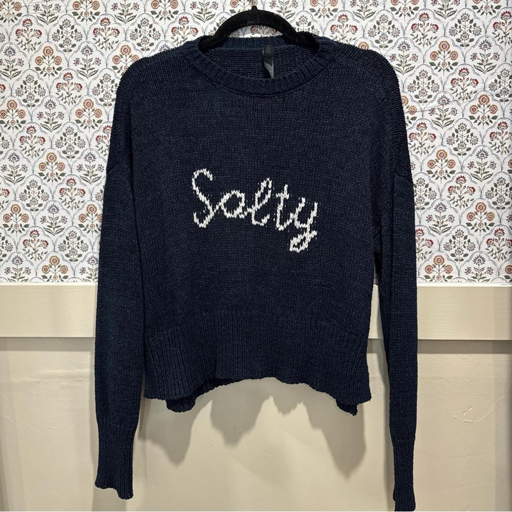 Salty Navy Blue Sweater